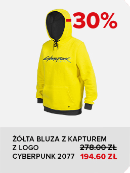 
Żółta bluza z kapturem z logo Cyberpunk 2077